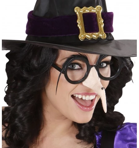 WIDMANN Occhiali Strega Con Naso E Sopracciglia 3 WIDMANN Occhiali Strega Con Naso E Sopracciglia - immagine 3