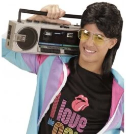 WIDMANN Parrucca Anni 80 Con Occhiali - Chiama Subito 0815262213 -Widmann parrucca anni 80 con occhiali 2